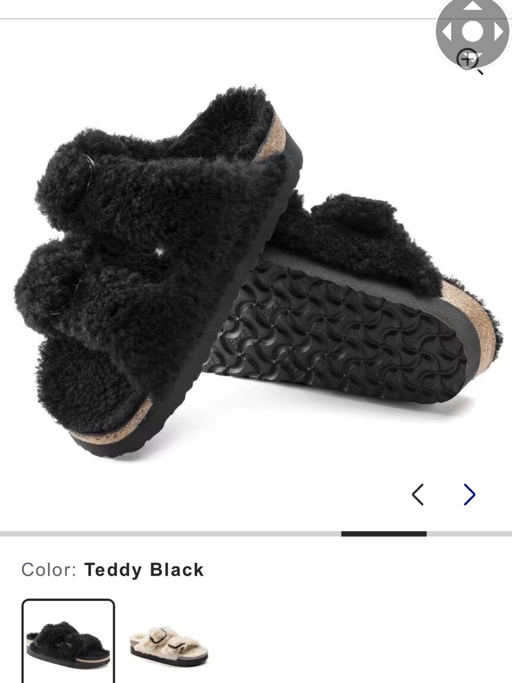 Arizona Big Buckle Shearling platform sandal (Papillio from Birkenstock )